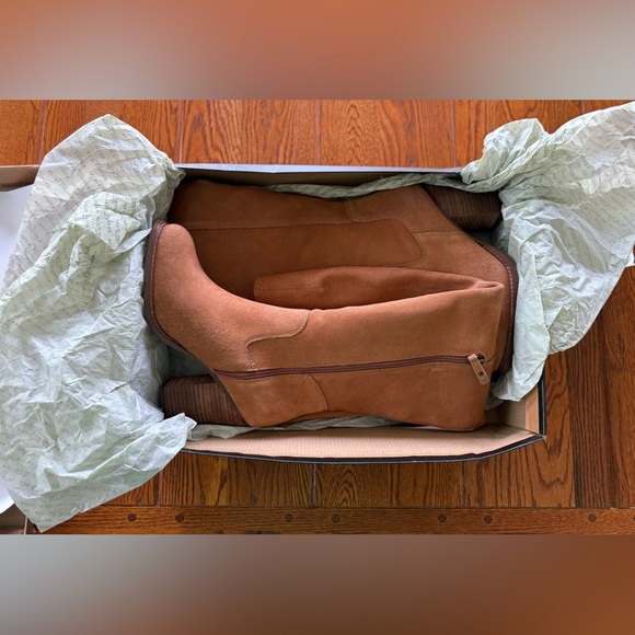 🆕 Kelsi Dagger Suede Over-the-Knee Boots - Logan - Chestnut - Oil Cow Suede - Picture 11 of 16